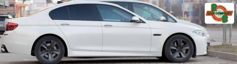 R&B Car Company South Bend displays a sleek, low-mileage sedan for city commuting.