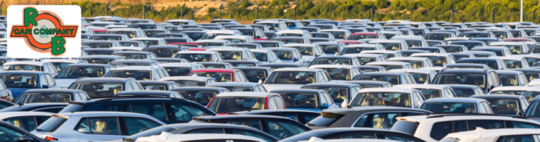 R&B Car Company South Bend exterior with a variety of used vehicles available for sale.