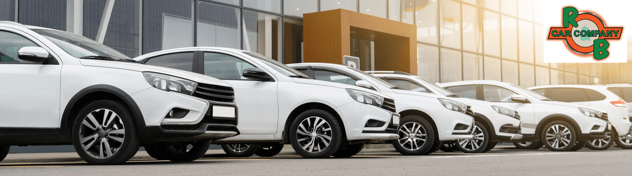 R&B Car Company South Bend dealership lot with pre-owned vehicles